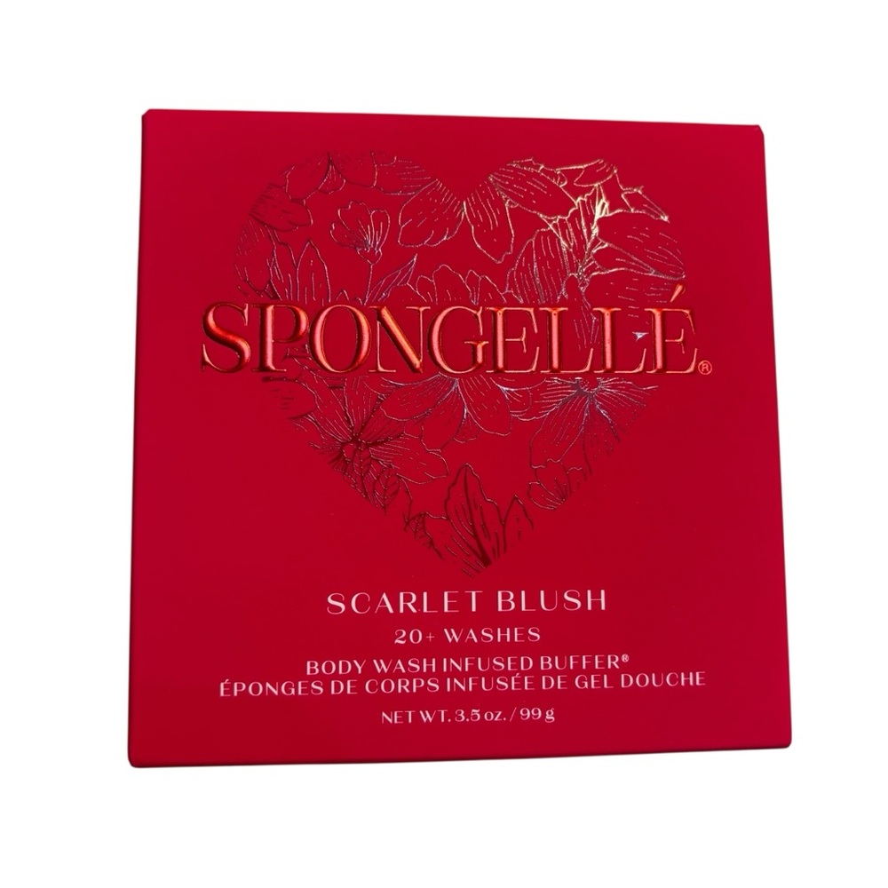NEW Spongelle Scarlet Blush Exfoliating Buffer Body Wash Infused Red Pink NIB - Picture 6 of 8